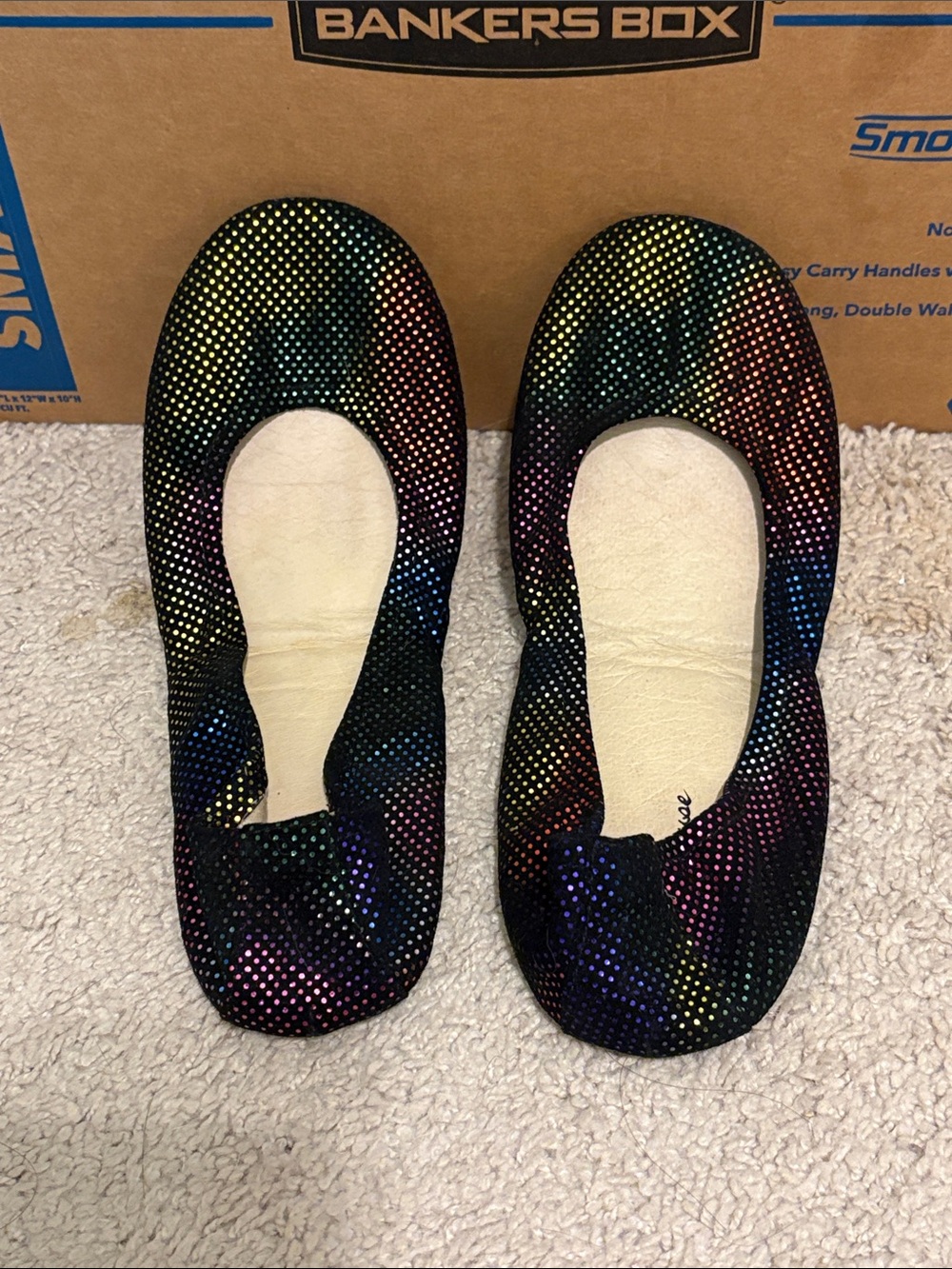 Storehouse flats metallic rainbow size 10